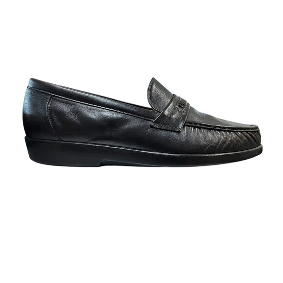 SAS Ace Men\'s Black Leather Slip-on Comfort Loafers  11 N  Office Formal Church main image 10